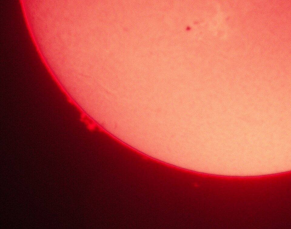 protubérances solaire h-alpha