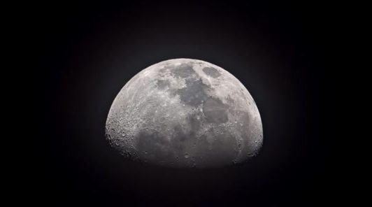 La Lune vue depuis le Lauagais