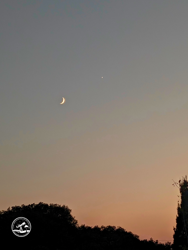 Lune prise au smartphone