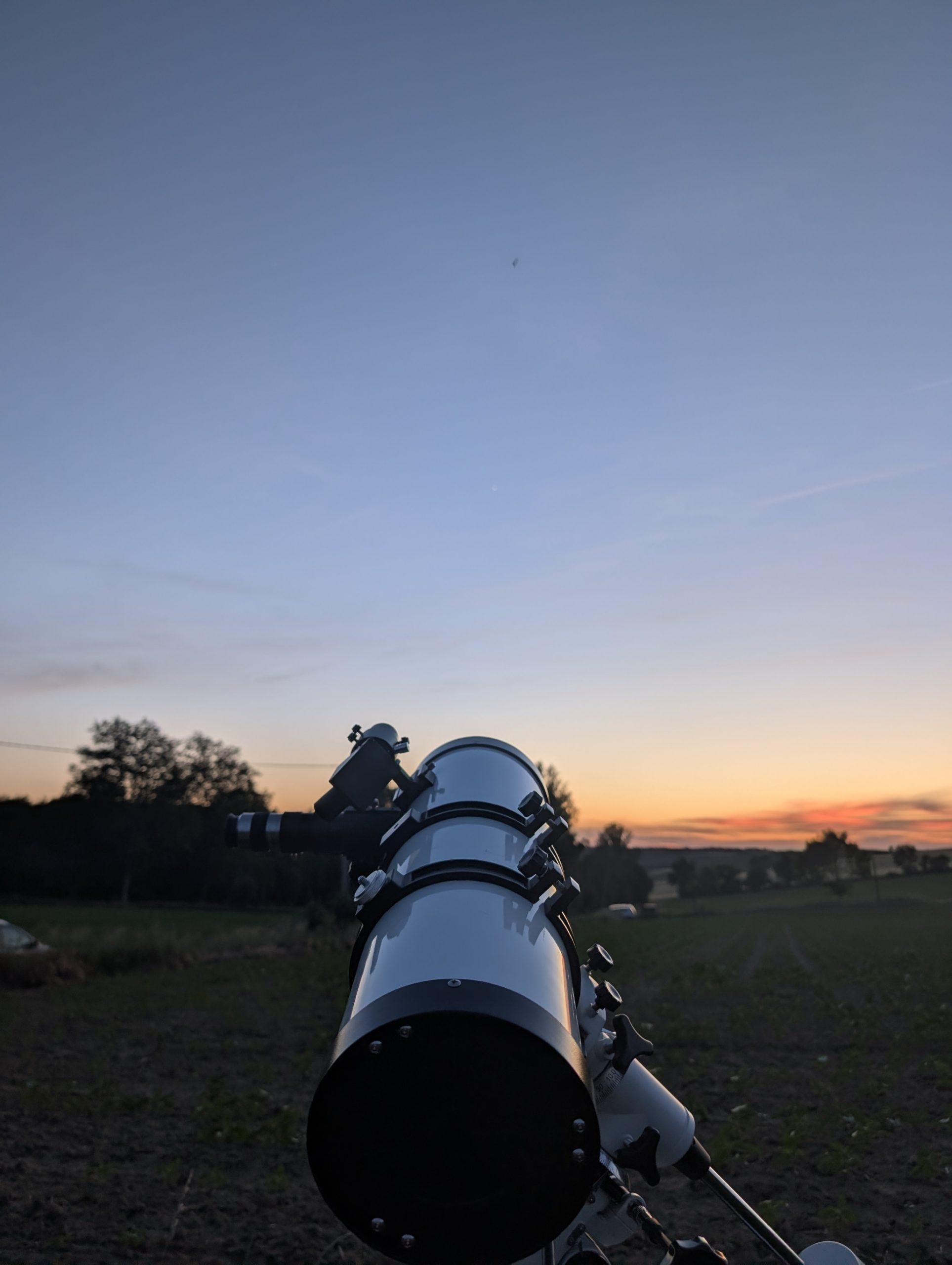 télescope coucher soleil
