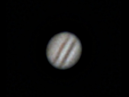 Jupiter, en revanche, manque de détails avec un télescope connecté.