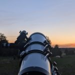 télescope coucher soleil